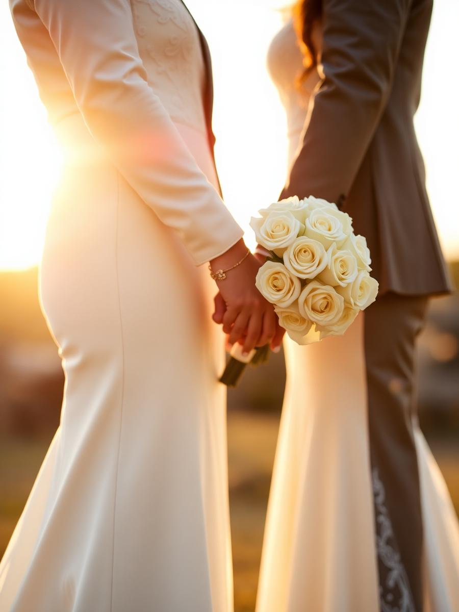 Couple in golden hour