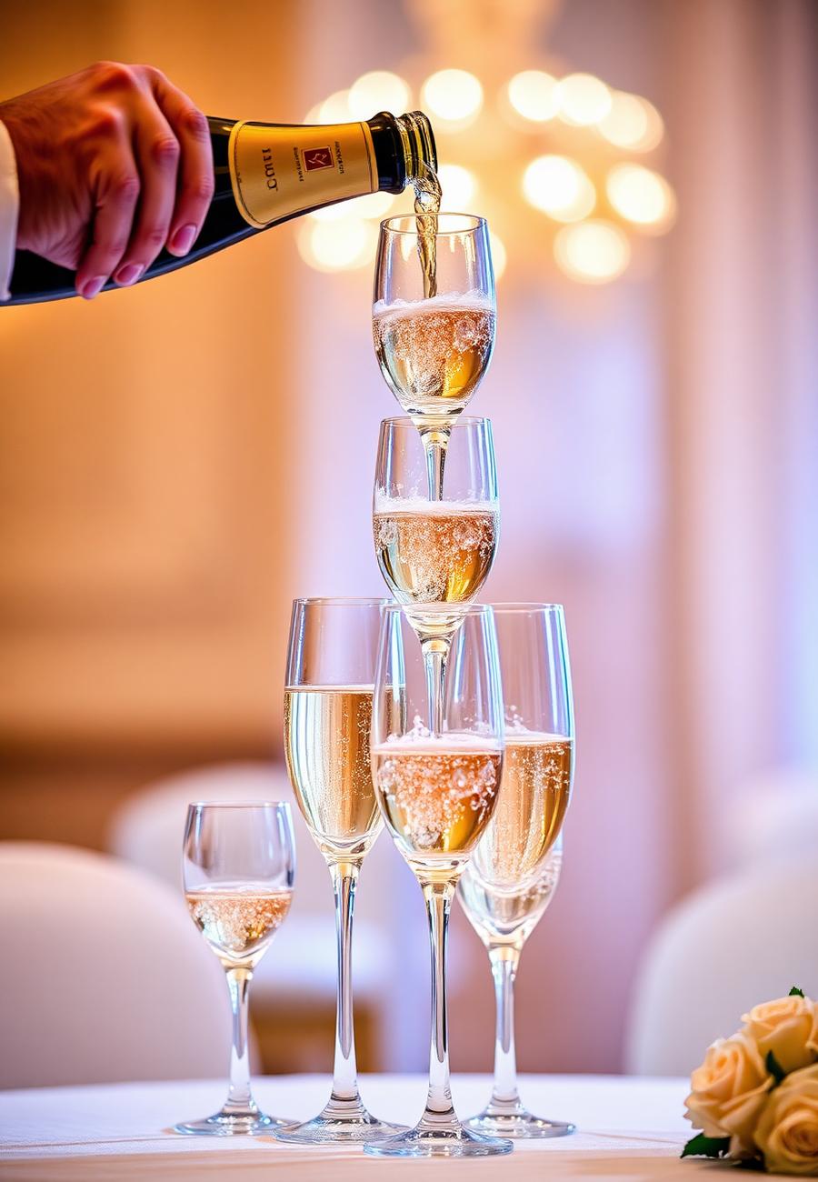 Champagne tower